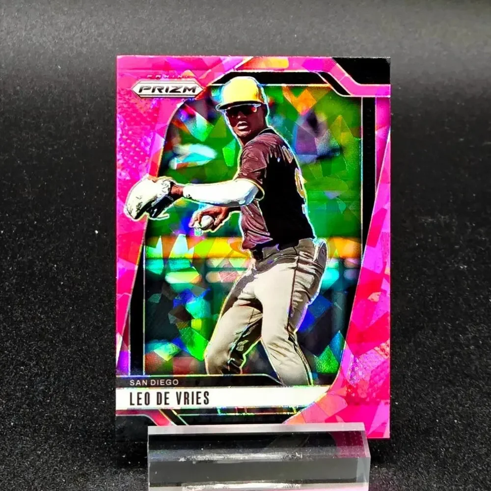 Leo De Vries Certified Prospect Mojo Cracked Ice RC Athletics Top Prospect